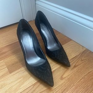 COPY - Nine West Black Lace Heel